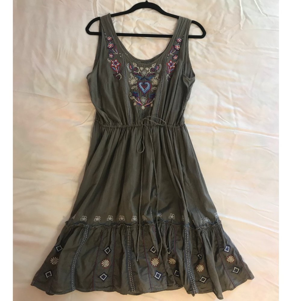 Johnny Was Embroidered Peasant Dress